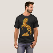 Goldene Statue von Rom T-Shirt (Vorne ganz)