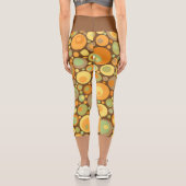 Goldene Steinchen Capri Leggings (Rückseite)