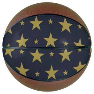 Goldene Sterne auf Marineblau – Elegant und Zeitlo Basketball