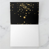 Goldene Sterne Dankeskarte (Innenseite)
