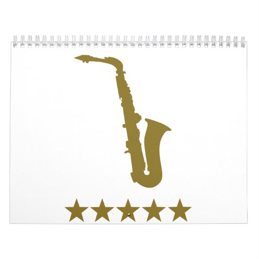 Goldene Sterne des Saxophons Kalender (Titelbild)
