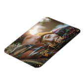 Goldene Sterne Drehbuch Foto Moderne Hochzeit Magnet (Linke Seite)