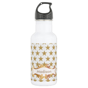 Goldene Sterne Edelstahlflasche