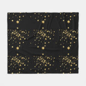 Goldene Sterne Fleecedecke (Vorderseite (Horizontal))