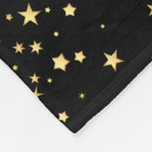 Goldene Sterne Fleecedecke (Ecke)