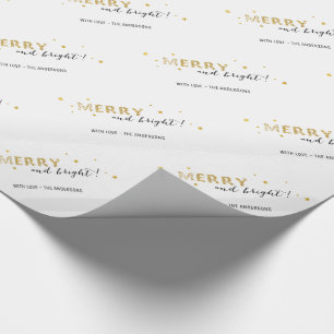 Goldene Sterne - Fröhlich und hell Geschenkpapier