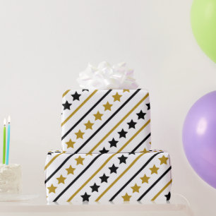 Goldene Sterne Geschenkpapier