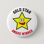 Goldene Sterne Gewinner Button (Vorderseite)