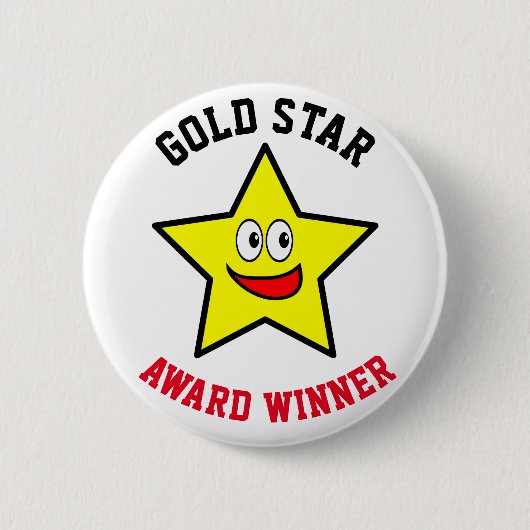 Goldene Sterne Gewinner Button (Vorderseite)