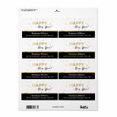 Goldene Sterne - Glückliche neue Jahresverschiffun (Vorne)