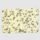 Goldene Sterne Golfhandtuch (Horizontal)