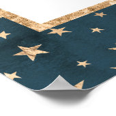 Goldene Sterne Herzlich willkommen in unserer Hoch Poster (Ecke)