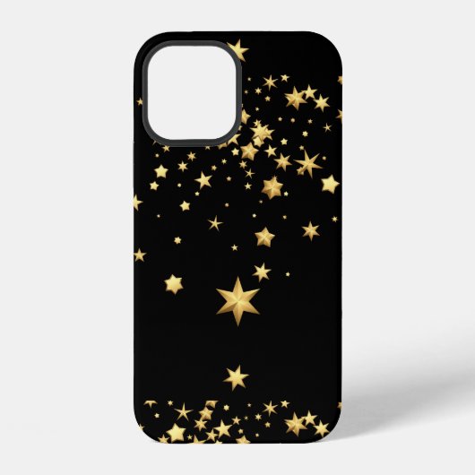 Goldene Sterne iPhone Hülle (Rückseite)