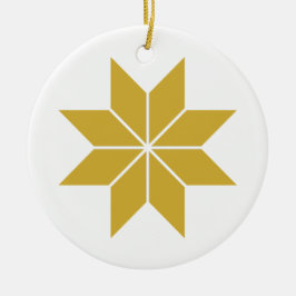 Goldene Sterne Keramik Ornament