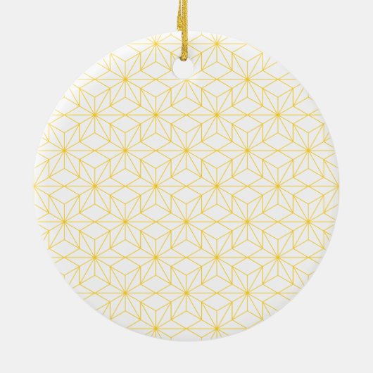 Goldene Sterne Keramik Ornament (Hinten)