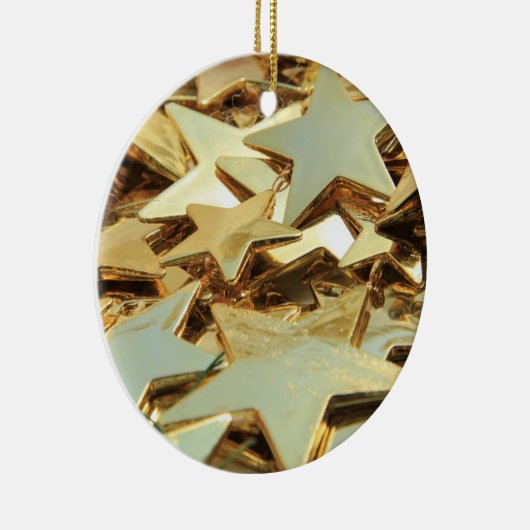 Goldene Sterne Keramik Ornament (Rechts)