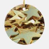 Goldene Sterne Keramik Ornament (Hinten)