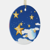 Goldene Sterne Keramikornament (Rechts)