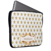 Goldene Sterne Laptopschutzhülle (Vorne Rechts)