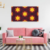 Goldene Sterne Leinwand (Insitu (Wohnzimmer))