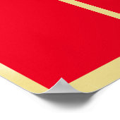 Goldene Sterne Mitarbeiter des Monats Foto Display Poster (Ecke)