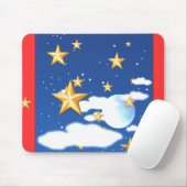 Goldene Sterne - Mousepad (Mit Mouse)