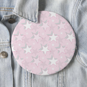Goldene Sterne Muster 1 Button