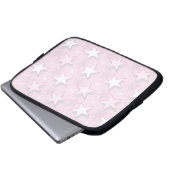 Goldene Sterne Muster 1 Laptopschutzhülle (Vorne Knopf)