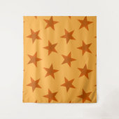 Goldene Sterne Muster 2 Wandteppich (Vorderseite)