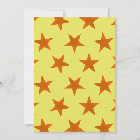 Goldene Sterne Muster 4 Dankeskarte (Vorderseite)