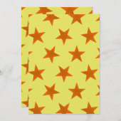 Goldene Sterne Muster 4 Dankeskarte (Vorne/Hinten)