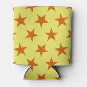 Goldene Sterne Muster 4 Dosenkühler (Vorderseite)
