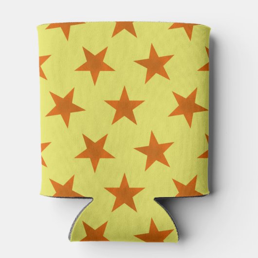 Goldene Sterne Muster 4 Dosenkühler (Rückseite)