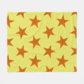 Goldene Sterne Muster 4 Fleecedecke (Vorderseite (Horizontal))