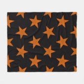 Goldene Sterne Muster 5 Fleecedecke (Vorderseite (Horizontal))