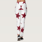 Goldene Sterne Muster 7 Leggings (Rückseite)