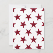 Goldene Sterne Muster 7 Mitteilungskarte (Rückseite)