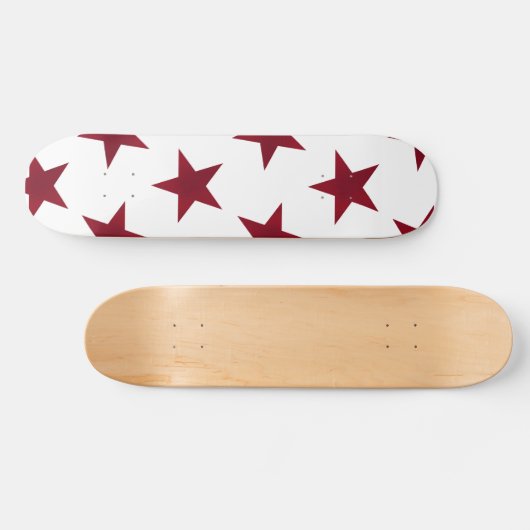 Goldene Sterne Muster 7 Skateboard (Horizontal)