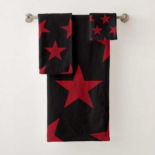 Goldene Sterne Muster 8 Badhandtuch Set (Insitu)