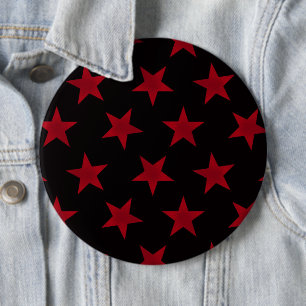 Goldene Sterne Muster 8 Button