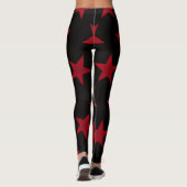 Goldene Sterne Muster 8 Leggings (Rückseite)