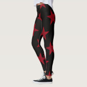 Goldene Sterne Muster 8 Leggings (Links)