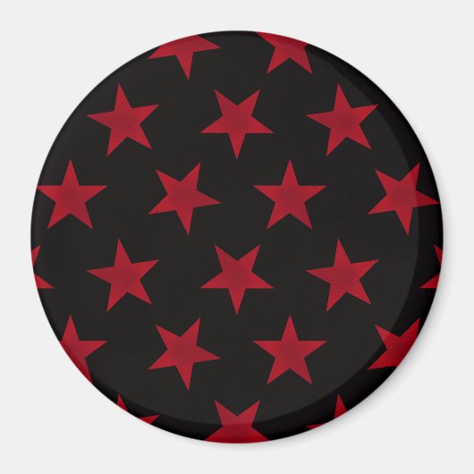 Goldene Sterne Muster 8 Magnet (Vorne)