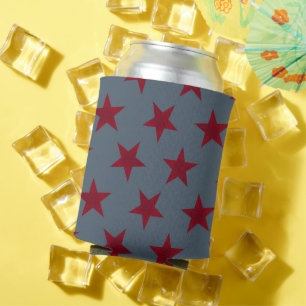 Goldene Sterne Muster 9 Dosenkühler