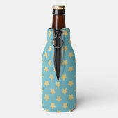 Goldene Sterne Muster II Flaschenkühler (Flasche Rückseite)