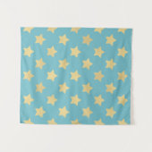 Goldene Sterne Muster II Wandteppich (Vorderseite (Horizontal))