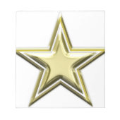 Goldene Sterne Notizblock (Vorderseite)