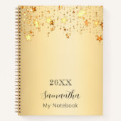 Goldene Sterne Notizblock (Vorderseite)