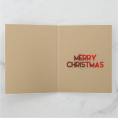 Goldene Sterne, Ornamente , Frohe Weihnachten Karte (Innenseite)