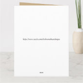 Goldene Sterne, Ornamente , Frohe Weihnachten Karte (Rückseite)